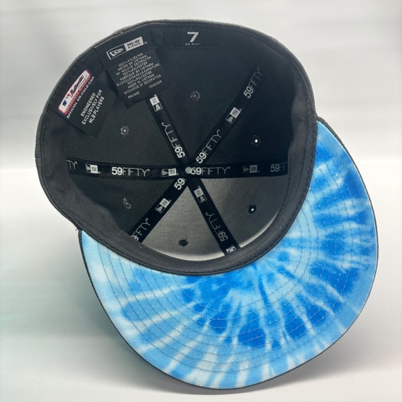 New Era 59FIFTY Fitted Hat Mens 7 2022 NY Mets Tie Dye Undervisor MLB Cap - Picture 6 of 6